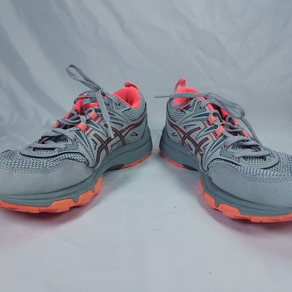 ASICS Gel-Venture 8 Womens Gray Coral Athletic Trail Running Sneakers - Picture 8 of 13